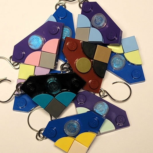 Mid-Mod Brick Earrings