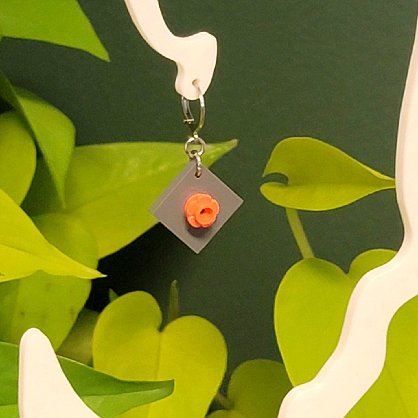 Forget-Me-Not Brick Earrings