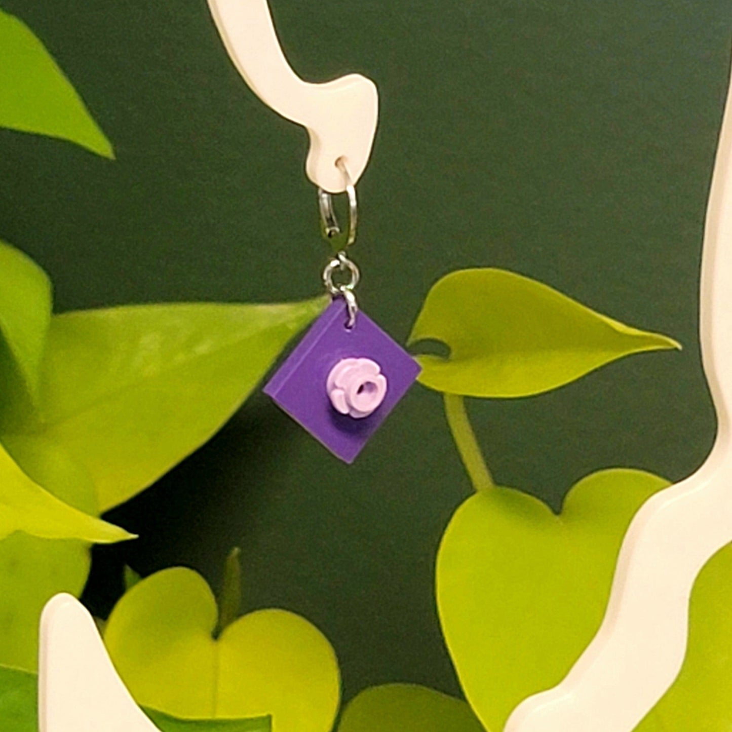 Forget-Me-Not Brick Earrings